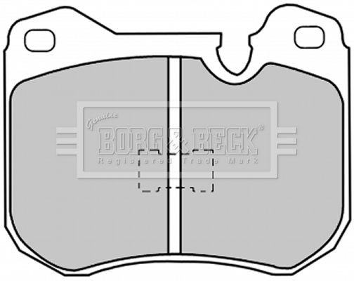 BORG & BECK Комплект тормозных колодок, дисковый тормоз BBP1030